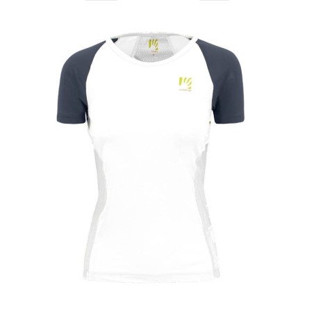 Женская футболка Karpos Lavaredo Evo W Jersey ярко белая с чёрным